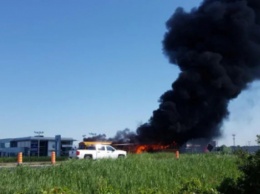 В Канаде загорелись 2 автобуса со школьниками