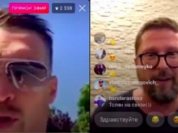 Усик устроил совместный эфир с пророссийским пропагандистом Шарием в Instagram