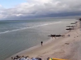 Море отступило на 10 метров - последствия шторма в Кирилловке