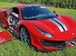Разбитый Ferrari 488 Pista оценили в 417 тысяч долларов (ФОТО)