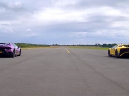 Lamborghini Aventador SV и Huracan Performante вышли на прямой друг против друга (ВИДЕО)