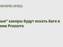 "Белые" хакеры будут искать баги в системе Prozorro