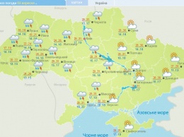 Погода в Украине на 3 сентября. Ливни с грозами и похолодание на большей части страны