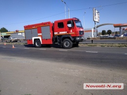 В Николаеве пожарный автомобиль протаранил «Хюндай»