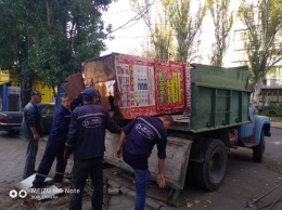 В Заводском районе демонтировали очередные незаконные объекты