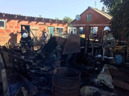За сутки на Николаевщине горели 6 хозпостроек и один жилой дом (ФОТО)