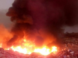 В Ровенской области загорелась свалка