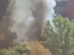В Киеве произошел масштабный пожар - видео с места ЧП