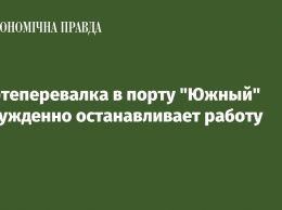 Нефтеперевалка в порту "Южный" вынужденно останавливает работу