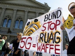 В Швейцарии протестовали против мобильной сети 5G
