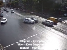 В Киеве патрульные устроили ДТП