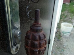 Жительница Запорожской области обнаружила на свей двери гранату