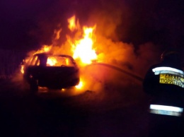 Ночью в Днепре дотла сгорели 2 автомобиля