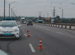 На Кайдакском мосту ДТП с 4 машинами