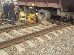 Спасатели разблокировали железную дорогу в Мелитополе