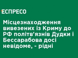 Местонахождение вывезенных из Крыма в РФ политзаключенных Дудки и Бессарабова до сих пор неизвестно - родные