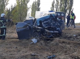 Два человека погибло в лобовом столкновении двух иномарок под Николаевом на одесской трассе (ФОТО)