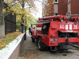 В гостинице "Никополь" случился пожар: фото и видео