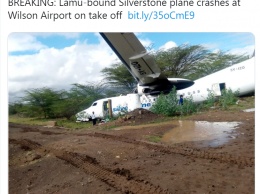 В Кении потерпел крушение частный самолет, сведений о жертвах пока нет. Фото