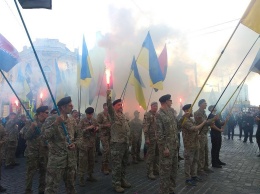День защитника Украины в Харькове: в центре города прошел патриотический марш, - ФОТО
