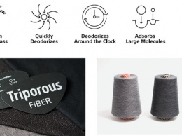 Носки из материала Sony Triporous Fiber долго не пахнут даже без стирки