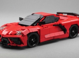 Энтузиасты построили из наборов Lego модель спортивного Chevrolet Corvette C8 (ФОТО)