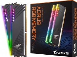Новый комплект DDR4-памяти Aorus RGB на 16 Гбайт поддерживает быстрый разгон
