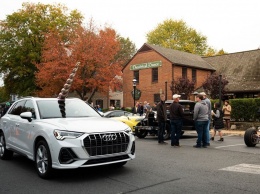 Накануне Хэллоуина белый Audi Q3 превратился в единорога (ФОТО)