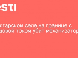 В болгарском селе на границе с Молдовой током убит механизатор