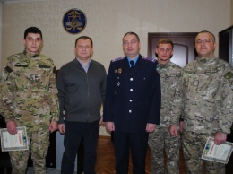 В ГУ ГФС в Николаевской области поздравили работников налоговой милиции с возвращением из зоны проведения ООС