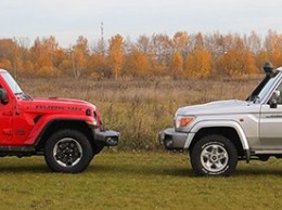 Внедорожный тест: Jeep Wrangler Rubicon против Toyota Land Cruiser 70