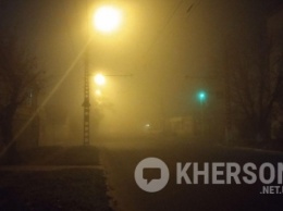 В Херсоне ночью был зафиксирован густой туман