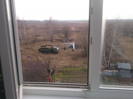 70 метров до жилых домов. Под Рязанью рухнул новейший российский беспилотник. Фото
