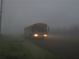 Из-за тумана в Днепре медленнее ездит транспорт