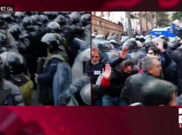 В Тбилиси полиция атаковала демонстрантов газом и водометами (ВИДЕО)