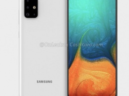 Смартфон Samsung Galaxy A71 с квадрокамерой на качественных рендерах