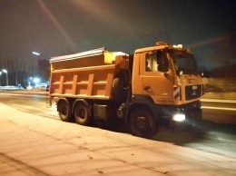 Ночью в Киеве выпал снег, - ФОТО