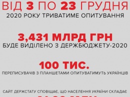 На 2020 год в Украине запланирована перепись населения