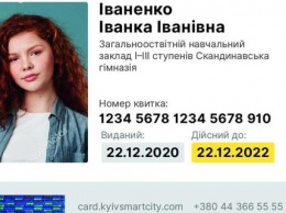 Показали дизайн ученического проездного Smart Card