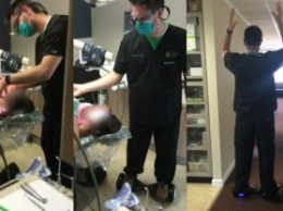 Стоматолог, вырвал пациентке зуб, стоя на гироскутере. Теперь его судят