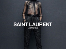 Кейт Мосс, Наоми Кэмпбелл и Аня Рубик в идеальных смокингах Saint Laurent