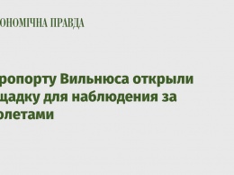 В аэропорту Вильнюса открыли площадку для наблюдения за самолетами