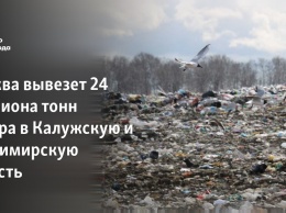 Москва вывезет 24 миллиона тонн мусора в Калужскую и Владимирскую область