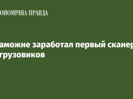 На таможне заработал первый сканер для грузовиков