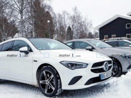 Mercedes тестирует плагин-гибридное исполнение купе/универсала CLA