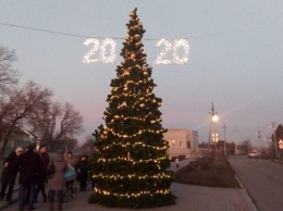 В Мелитополе уже открыли елку на окраине города (фото, видео)