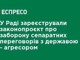 В Раде зарегистрировали законопроект о запрете сепаратных переговоров с государством-агрессором