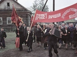 Постановочные фото жизни в СССР