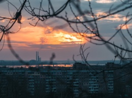 Как выглядит рассвет над Днепром