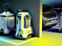 Volkswagen создал робота для подзарядки электрокаров